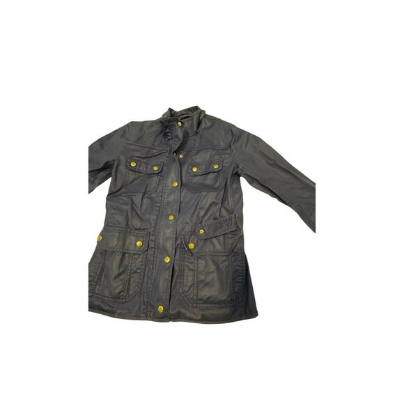 J Crew Jacket Women’s Size S Navy Blue Cotton Relaxed Boyfriend Field Jacket - Picture 2 of 4